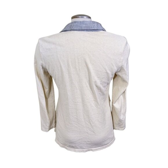 Prairie Underground Button Up Shirt Womens S Pockets Hemp Organic Cotton Striped - Picture 4 of 6